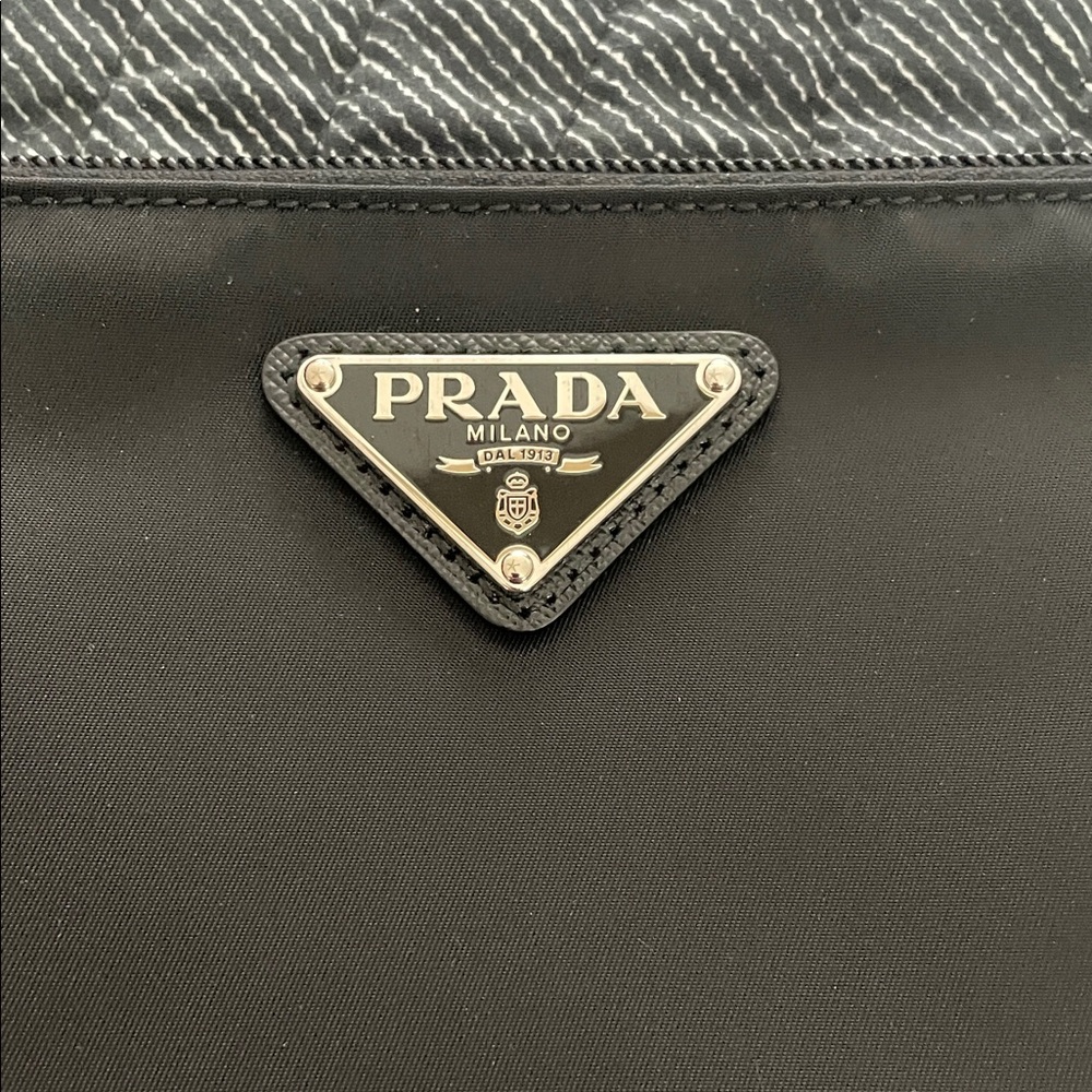 Prada Black Nylon and Leather Wristlet - Picture 6 of 11